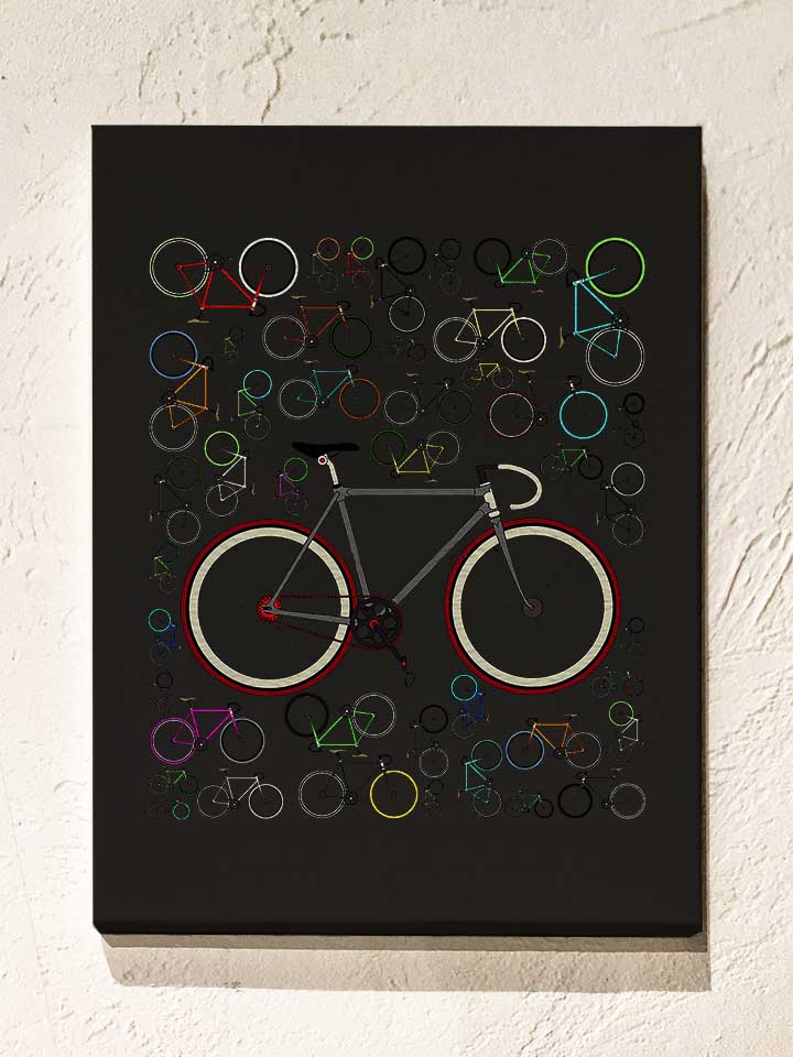 fixie-bikes-leinwand schwarz 1