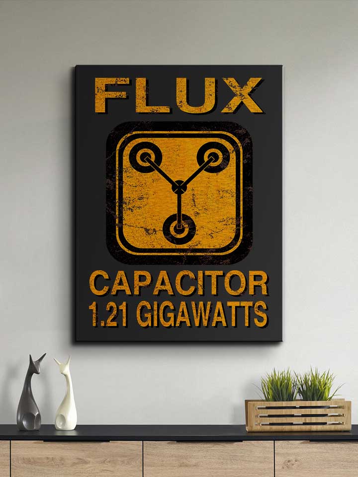 flux-capacitor-back-to-the-future-leinwand schwarz 2