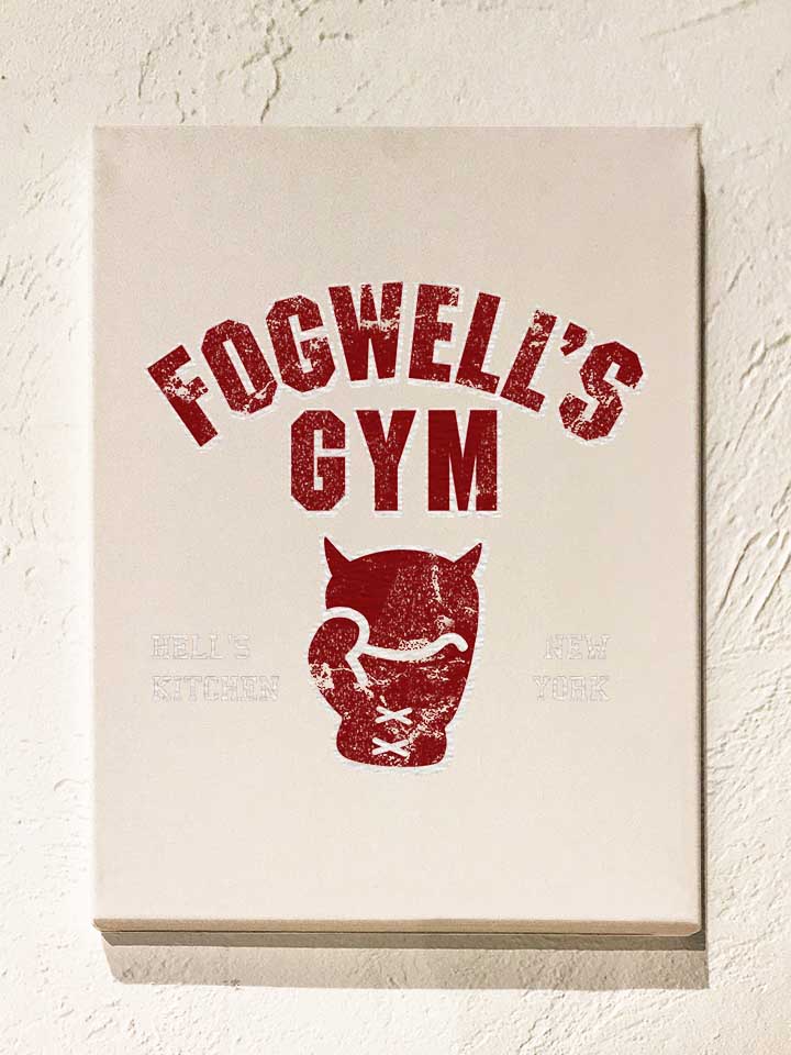 fogwells-gym-damage-leinwand weiss 1