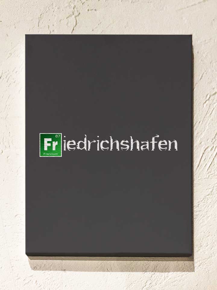 Friedrichshafen Leinwand dunkelgrau 30x40 cm