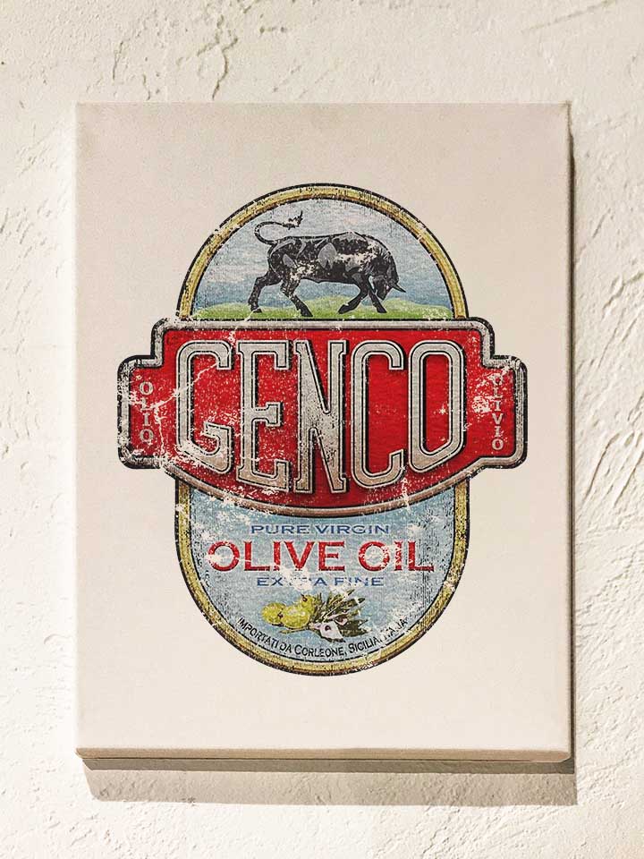 Genco Oil Company Leinwand weiss 30x40 cm