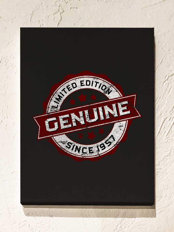 genuine-since-1957-leinwand schwarz 1