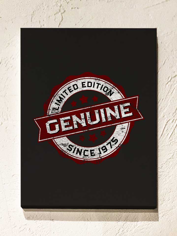 genuine-since-1975-leinwand schwarz 1