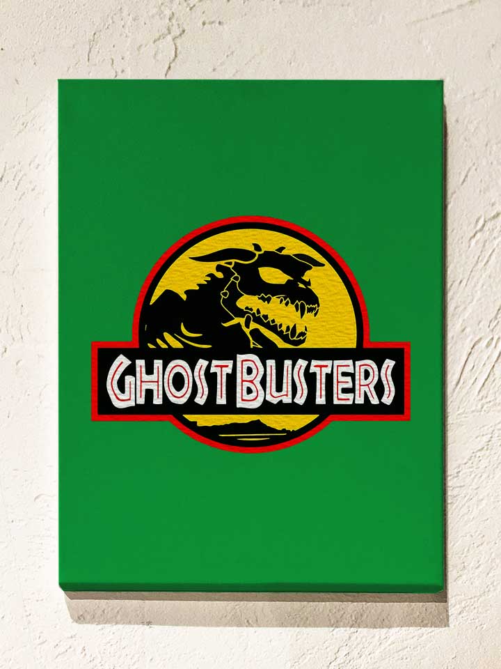 Ghostbusters Gremlins Park Leinwand gruen 30x40 cm
