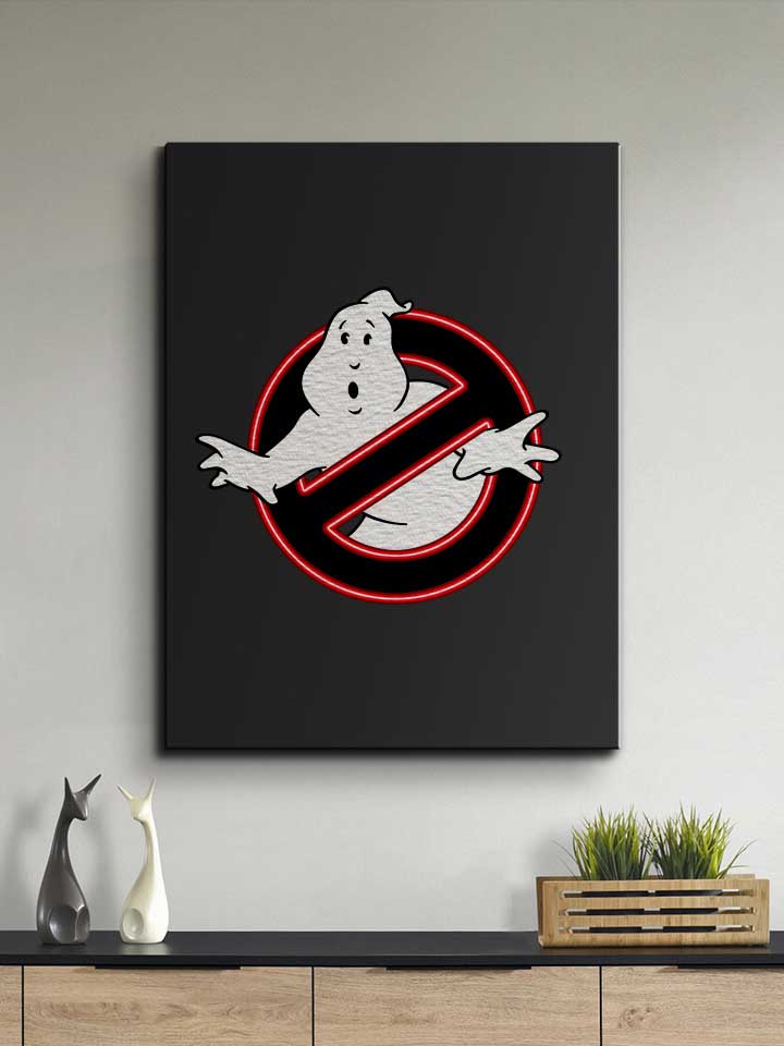 ghostbusters-logo-neon-leinwand schwarz 2
