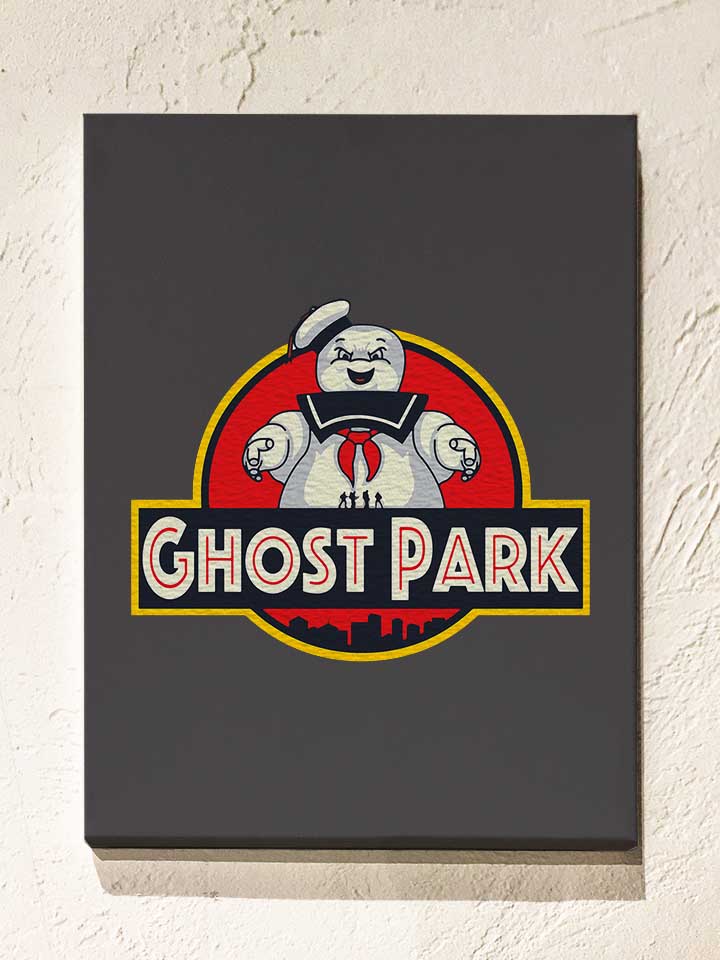 ghostbusters-marshmallow-park-leinwand dunkelgrau 1