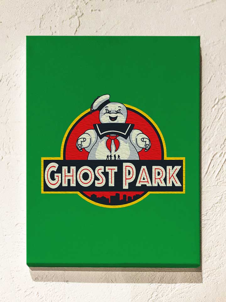 ghostbusters-marshmallow-park-leinwand gruen 1