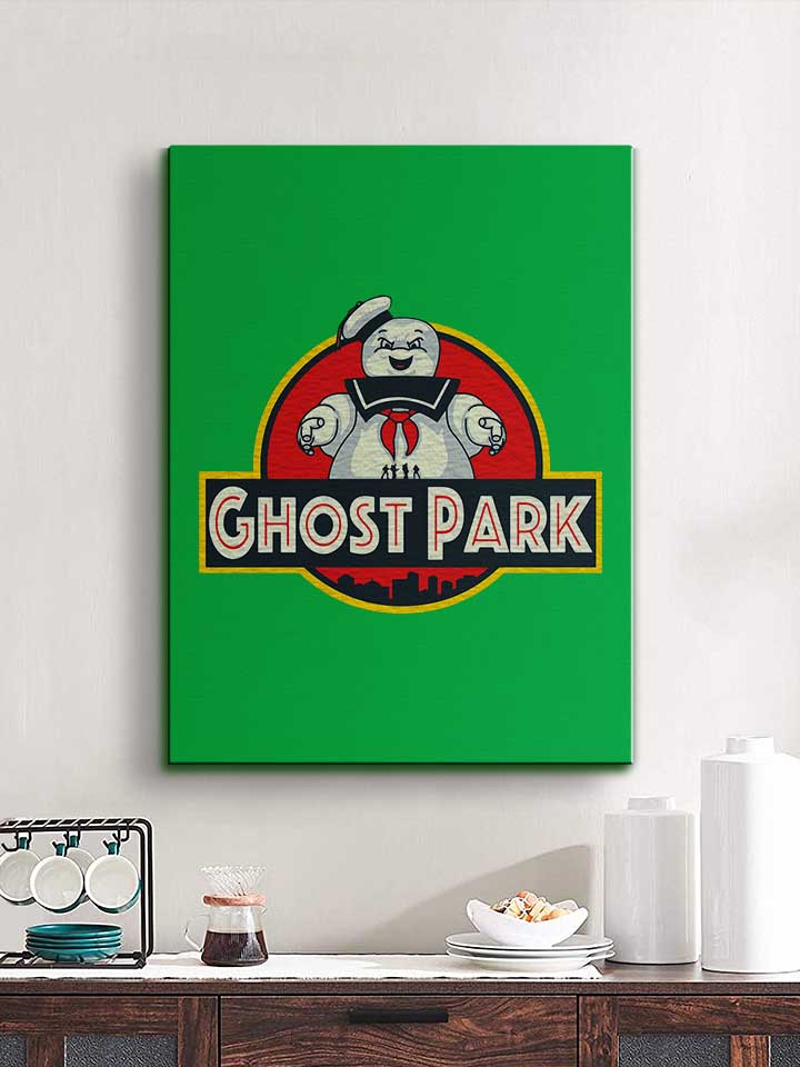 ghostbusters-marshmallow-park-leinwand gruen 2