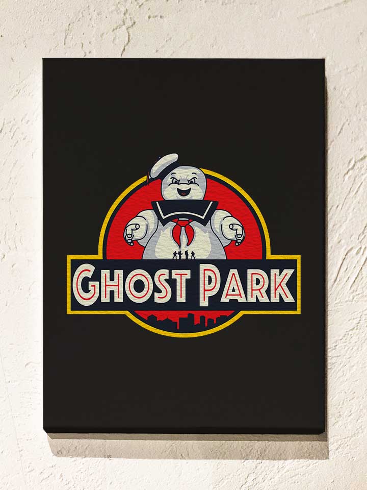 ghostbusters-marshmallow-park-leinwand schwarz 1