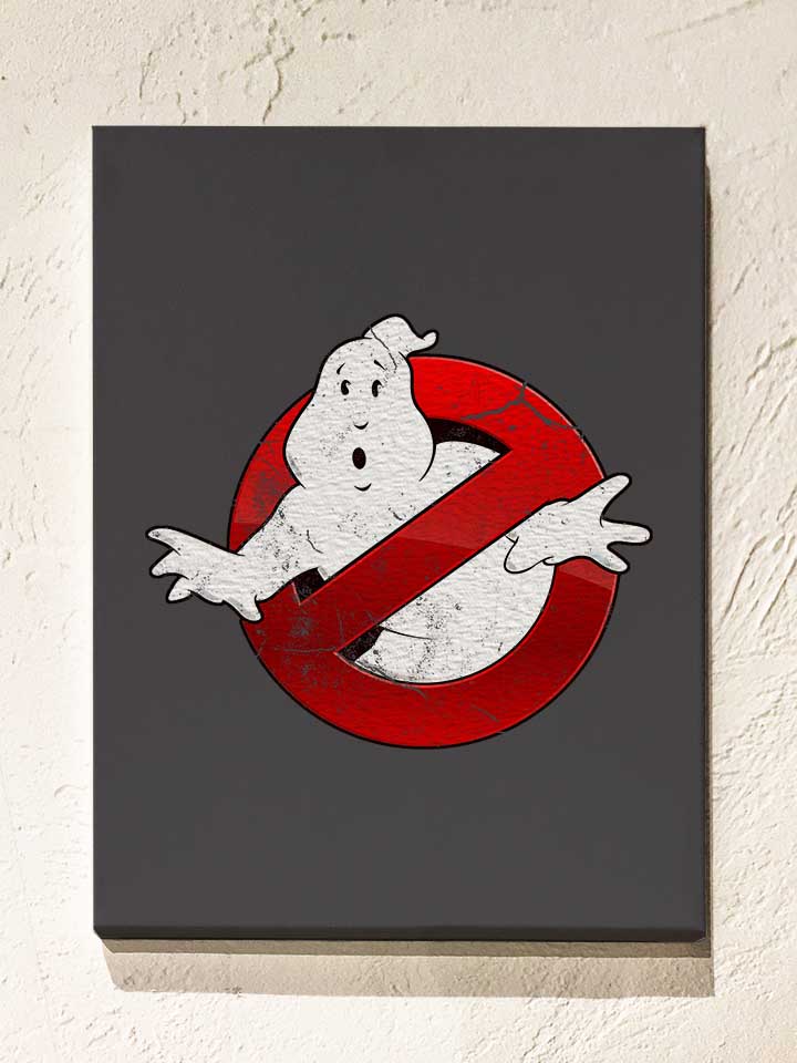 Ghostbusters Vintage Leinwand dunkelgrau 30x40 cm