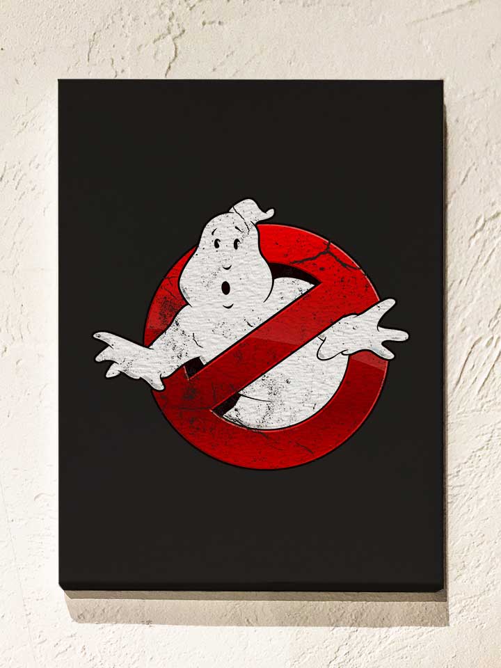 Ghostbusters Vintage Leinwand schwarz 30x40 cm