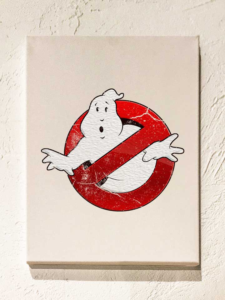 ghostbusters-vintage-leinwand weiss 1