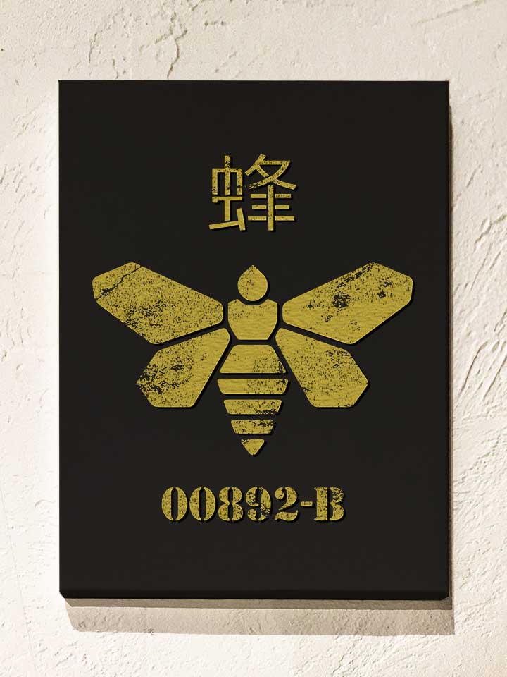 Golden Moth Methylamine Leinwand schwarz 30x40 cm