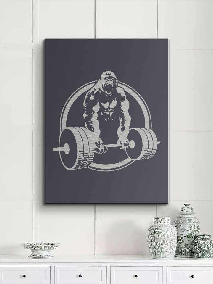 gorilla-lifting-fitness-leinwand dunkelgrau 2