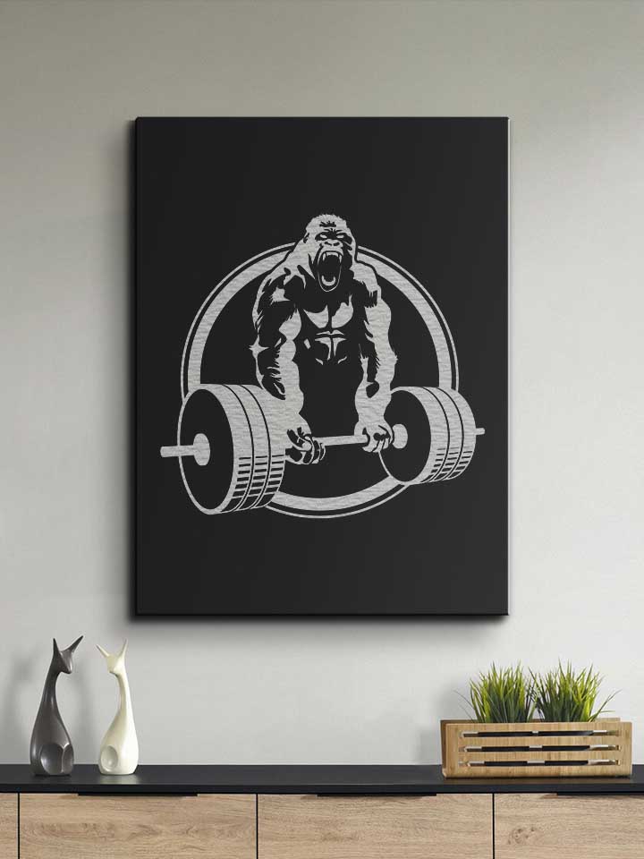 gorilla-lifting-fitness-leinwand schwarz 2
