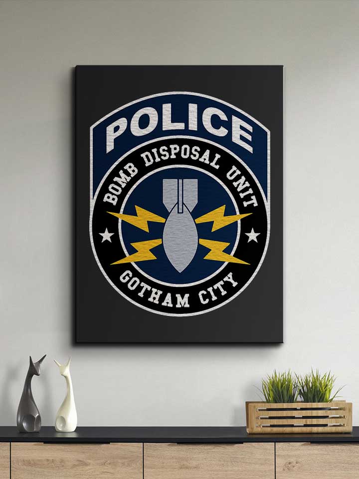 gotham-city-police-bomb-disposal-unit-leinwand schwarz 2