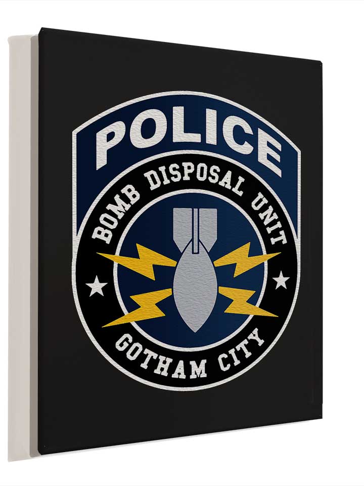 gotham-city-police-bomb-disposal-unit-leinwand schwarz 4