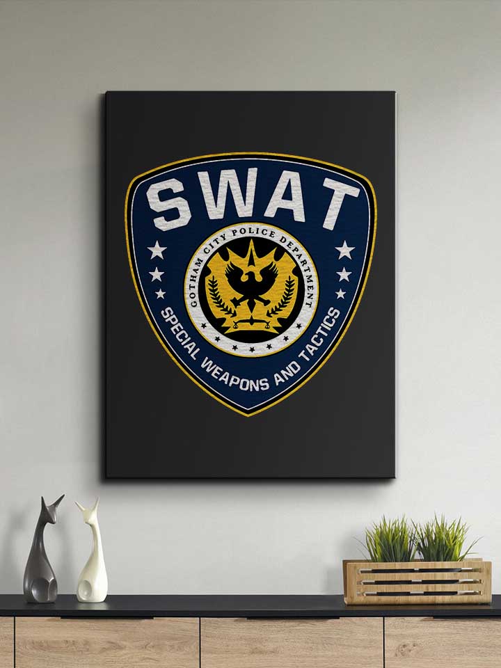 gotham-city-police-swat-leinwand schwarz 2
