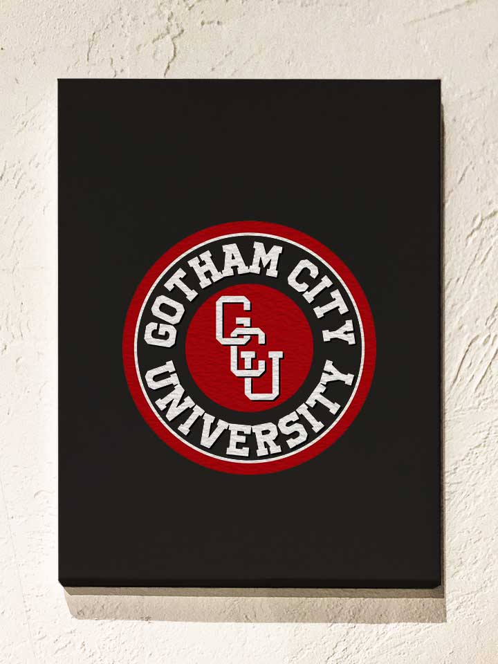gotham-city-university-leinwand schwarz 1
