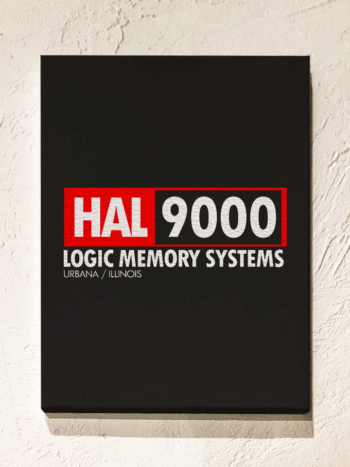 Hal 9000 Leinwand schwarz 30x40 cm
