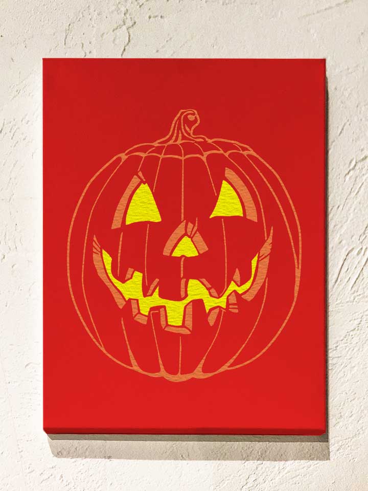 halloween-kuerbis-leinwand rot 1