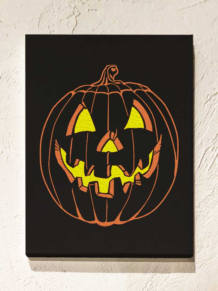 halloween-kuerbis-leinwand schwarz 1