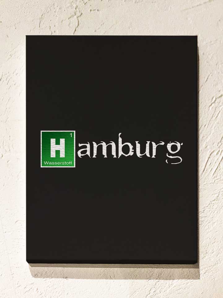 hamburg-leinwand schwarz 1