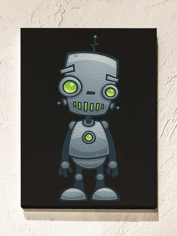 happy-robot-leinwand schwarz 1