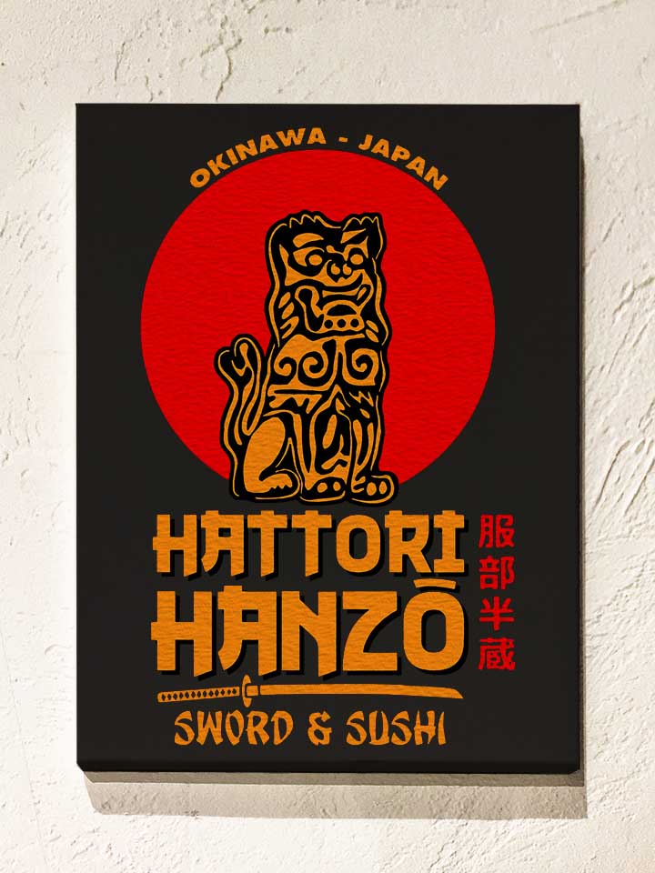 hattori-hanzo-logo-leinwand schwarz 1