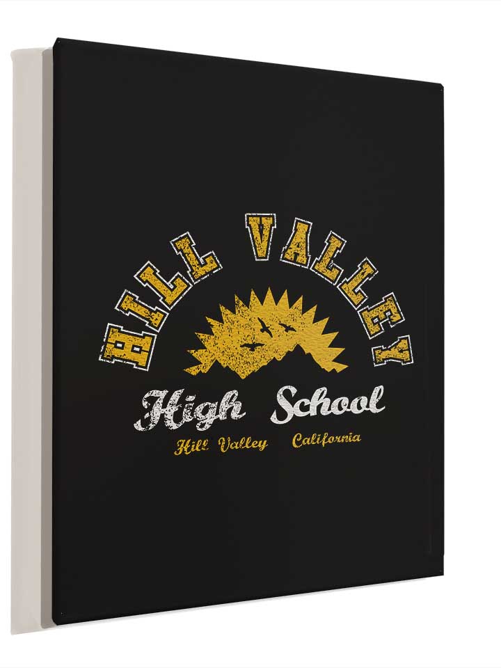 hill-valley-high-school-leinwand schwarz 4