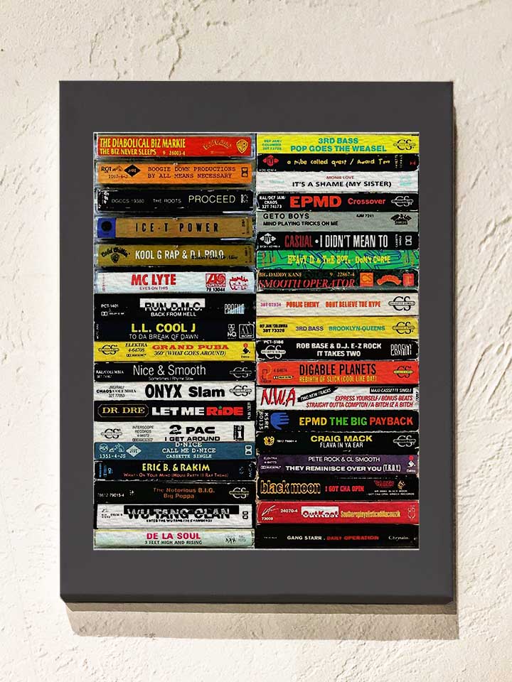 Hip Hop Tapes 90S Leinwand
