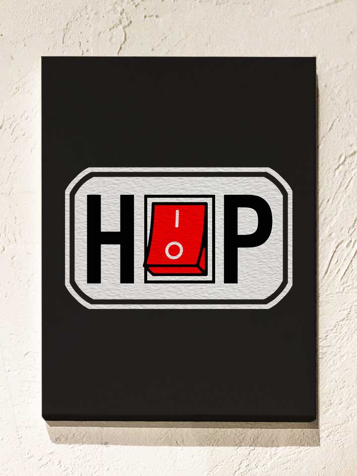 Hiphop Switch Leinwand schwarz 30x40 cm