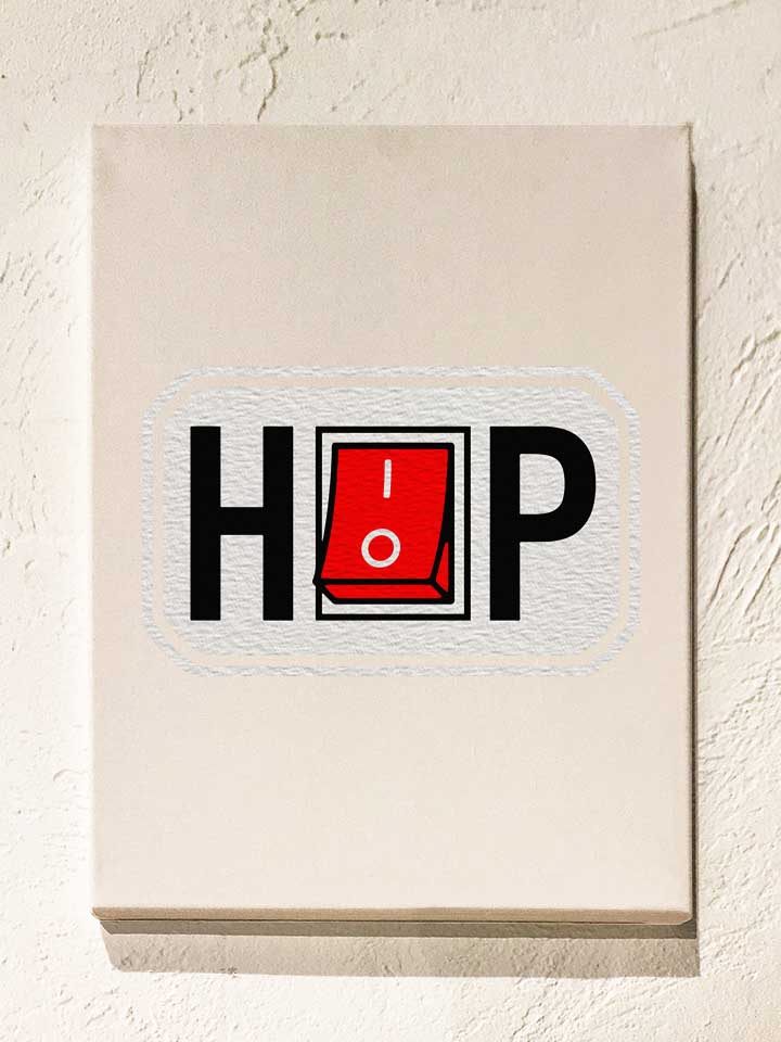 Hiphop Switch Leinwand weiss 30x40 cm