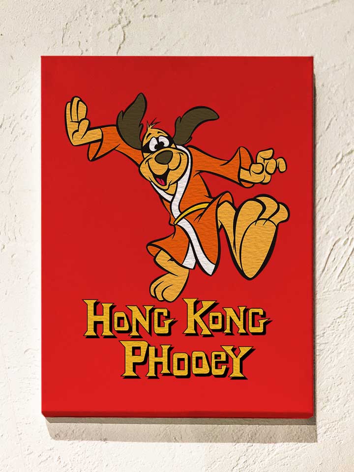 Hong Kong Phooey 2 Leinwand rot 30x40 cm