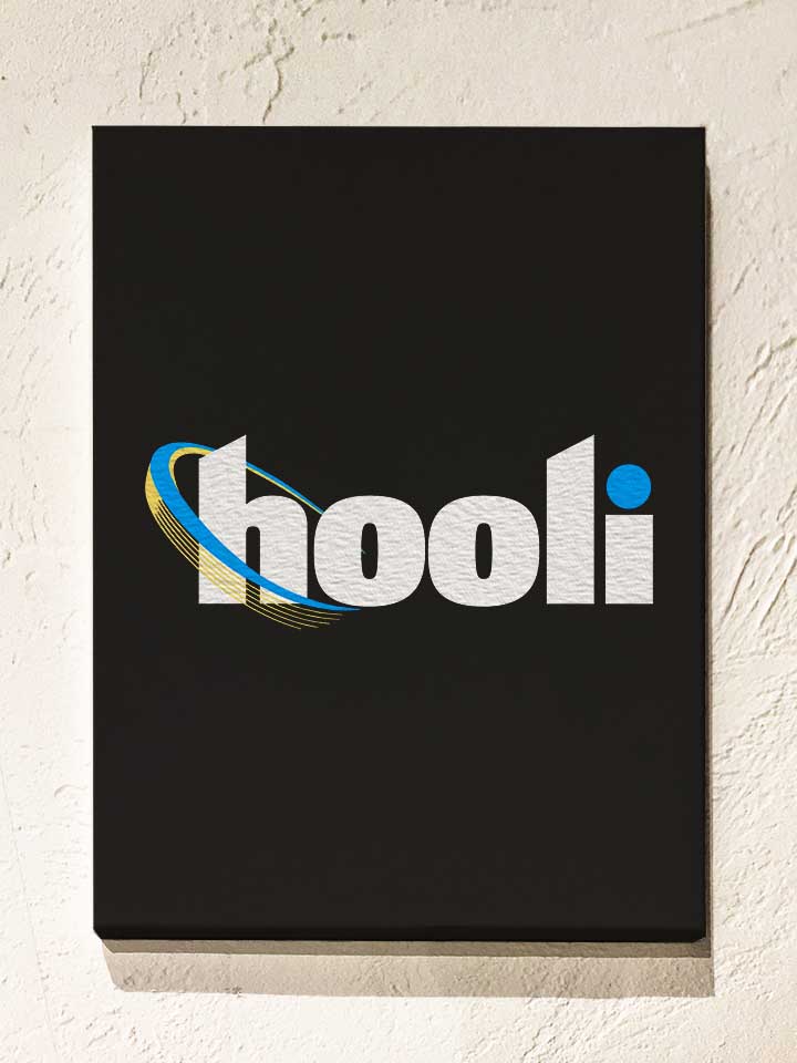 Hooli Logo Leinwand schwarz 30x40 cm
