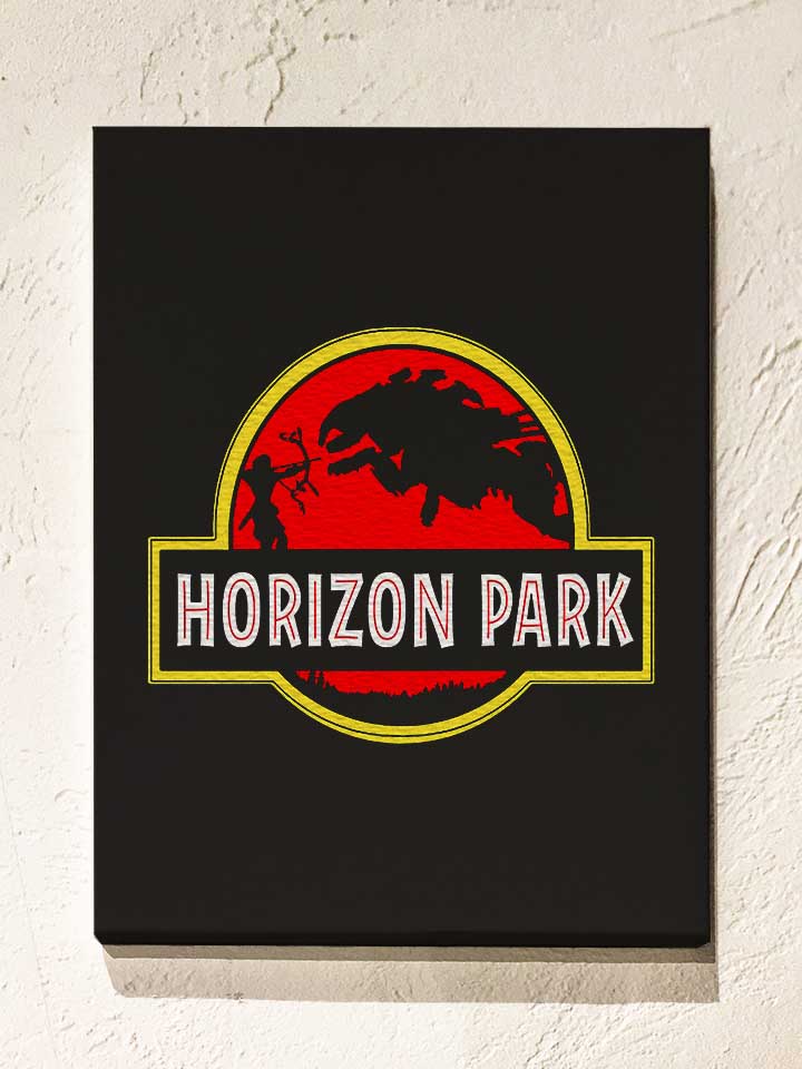 horizon-park-art-horizon-zero-dawn-game-leinwand schwarz 1