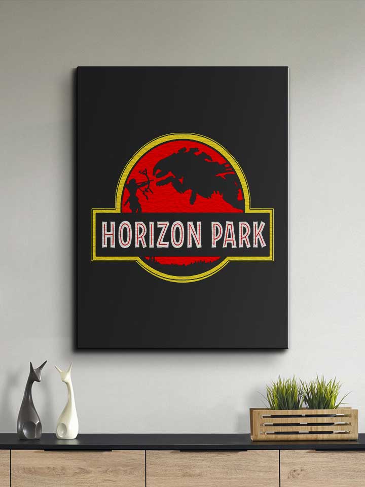 horizon-park-art-horizon-zero-dawn-game-leinwand schwarz 2