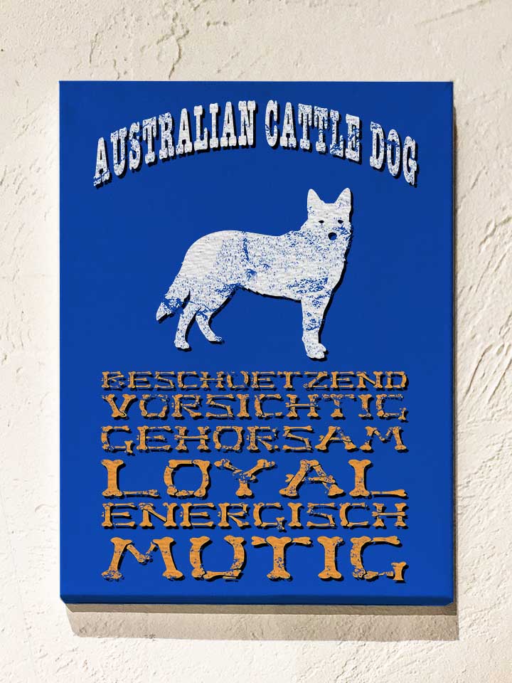 hund-australian-cattle-dog-leinwand royal 1