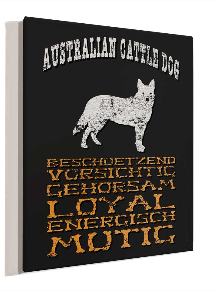 hund-australian-cattle-dog-leinwand schwarz 4