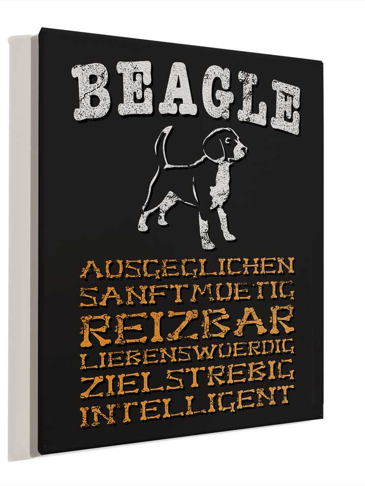 hund-beagle-leinwand schwarz 4