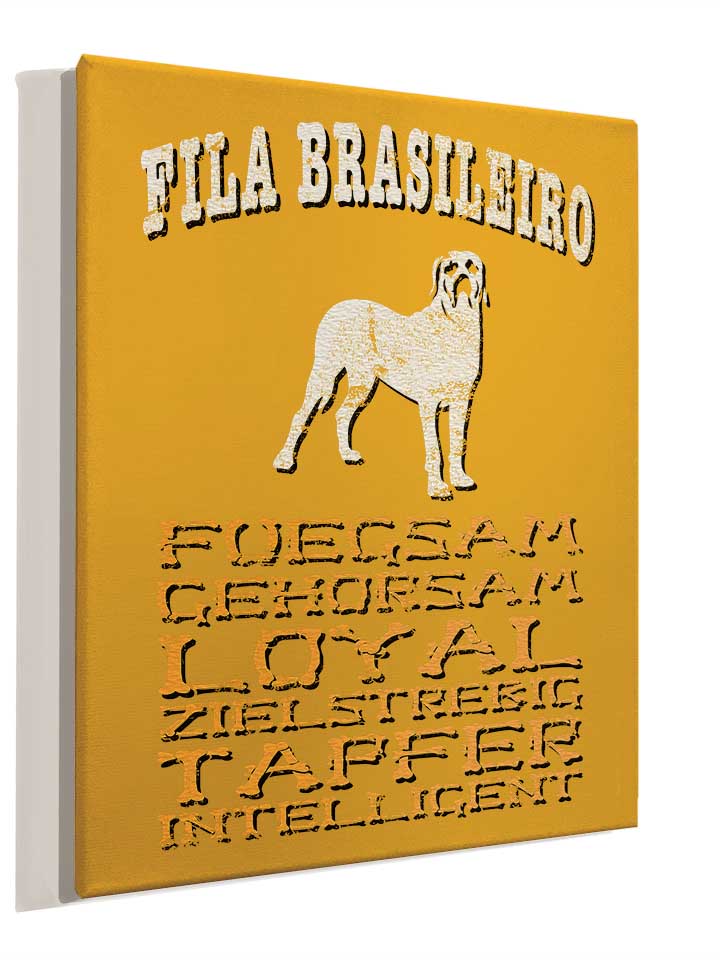 hund-fila-brasileiro-leinwand gelb 4