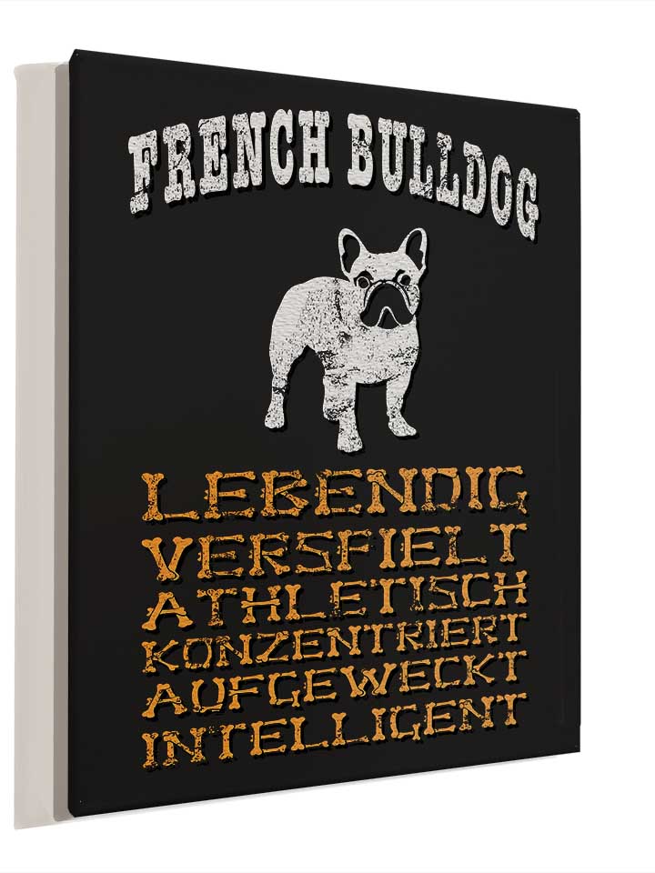 hund-french-bulldog-leinwand schwarz 4