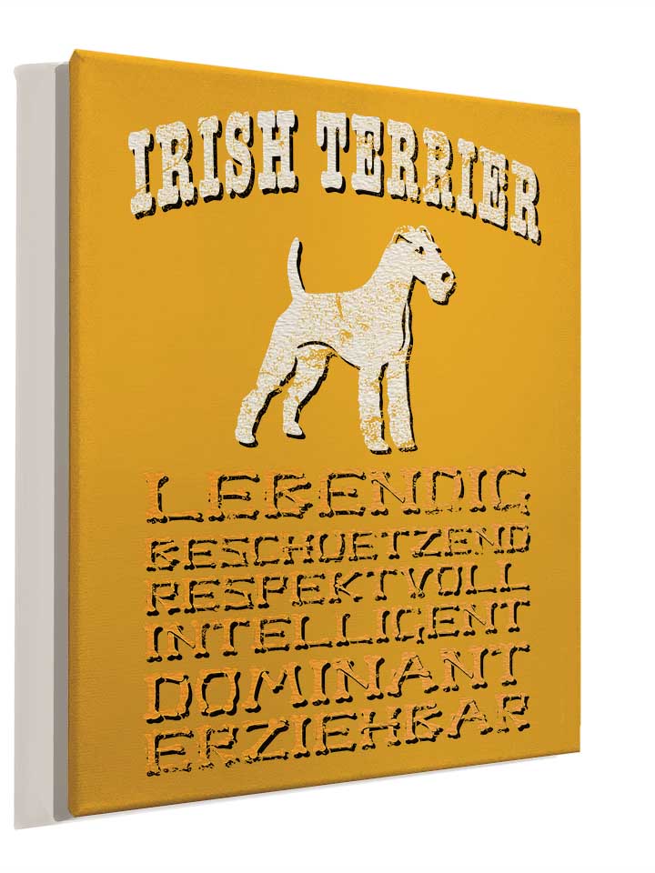 hund-irish-terrier-leinwand gelb 4