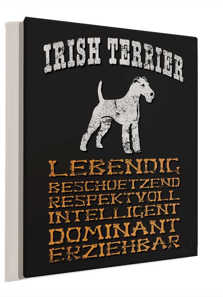 hund-irish-terrier-leinwand schwarz 4