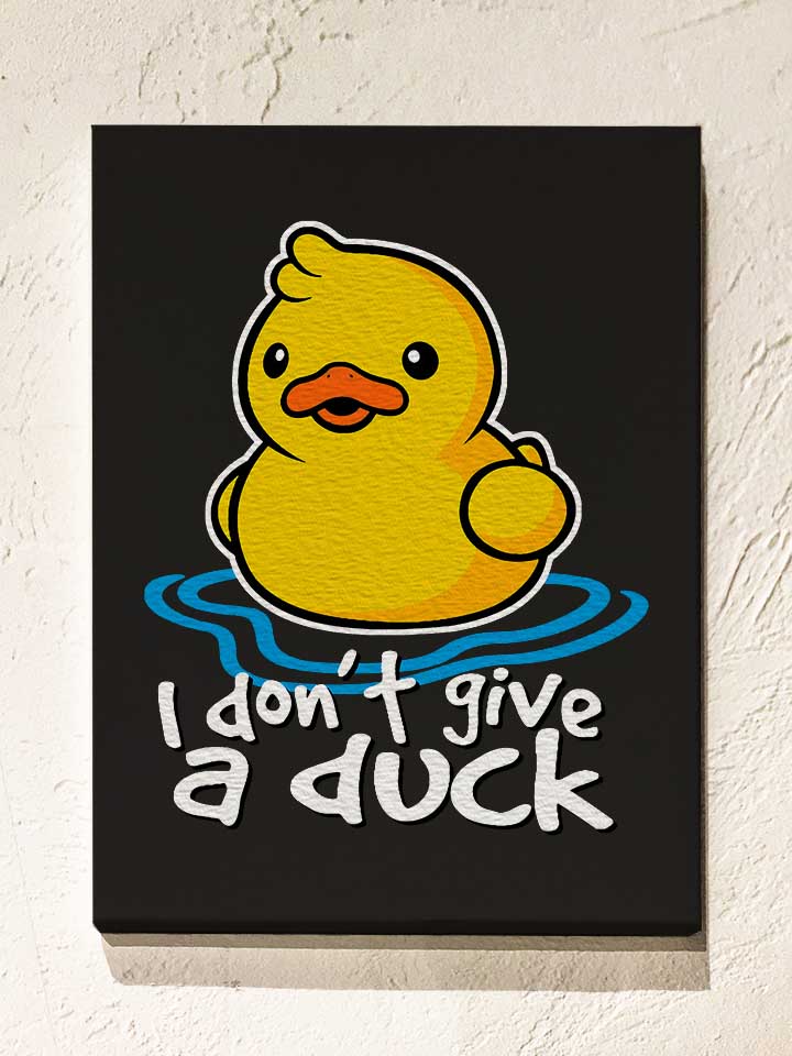 i-dont-give-a-duck-leinwand schwarz 1