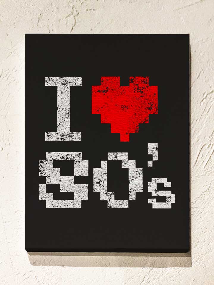 i-love-80s-vintage-leinwand schwarz 1