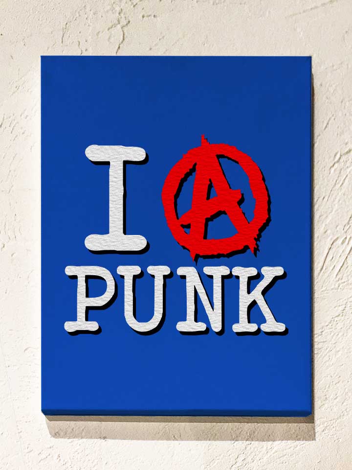 I Love Punk Leinwand