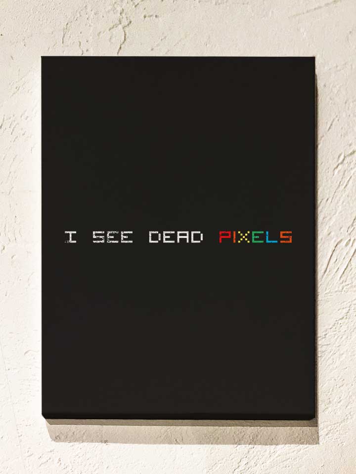 i-see-dead-pixels-vintage-leinwand schwarz 1