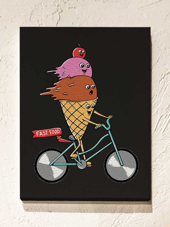 icecream-bike-leinwand schwarz 1