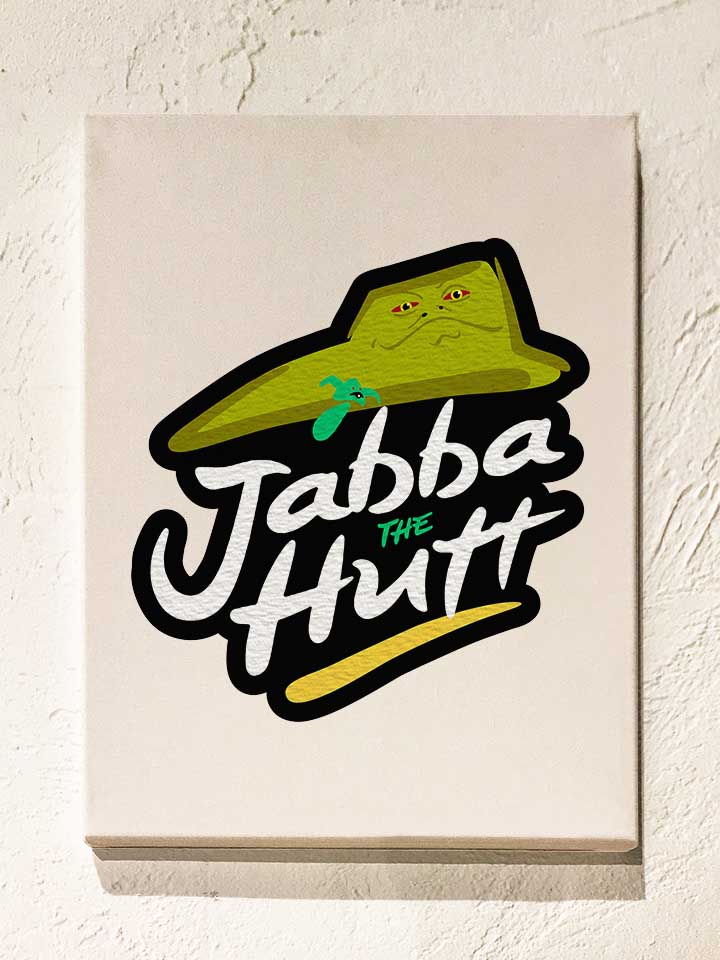 jabba-the-pizza-hutt-leinwand weiss 1